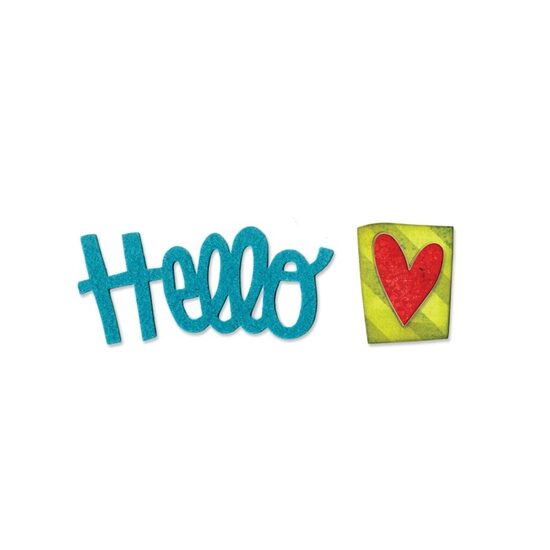 42 - 659956 Cutter Originals - Phrase, Hello 2 - Sizzix