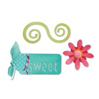 19 - 657719 Set 3 cuttere Sizzlits - Sweet Things - Sizzix