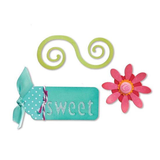 19 - 657719 Set 3 cuttere Sizzlits - Sweet Things - Sizzix