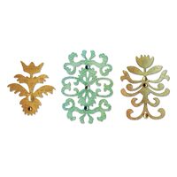 19 - 657739 Set 3 cuttere Sizzlits - Floral Insignia - Sizzix