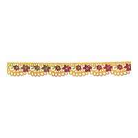 25 - 657708 Cutter banda Sizzlits - Flower Garden /Scallops - Sizzix