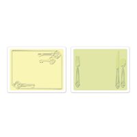 H - 657669 Set 2 placi embosare - Place Setting & Keys - Sizzix