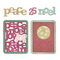 5 - 659973 Set 9 cuttere Thinlits - Christmas Phrase Cards - Sizzix