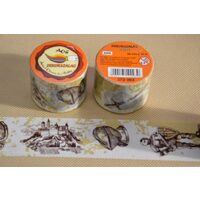 372863 - Panglica hartie adeziva cu imprimeuri - tip scotch 38mm x 10m - castle - ANT-CH