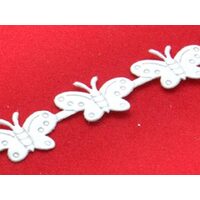372251 - Panglica alba satin Fluturasi - 18m x 1.5cm - ANT-CH