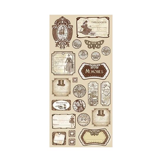 DFTG004-Etichete cartonate predecupate-Memories-Stamperia