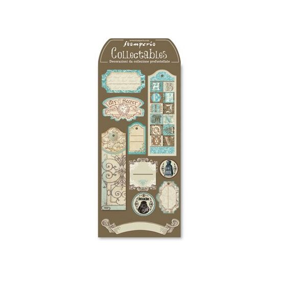 DFTG010-Etichete cartonate predecupate-Calligraphy-Stamperia