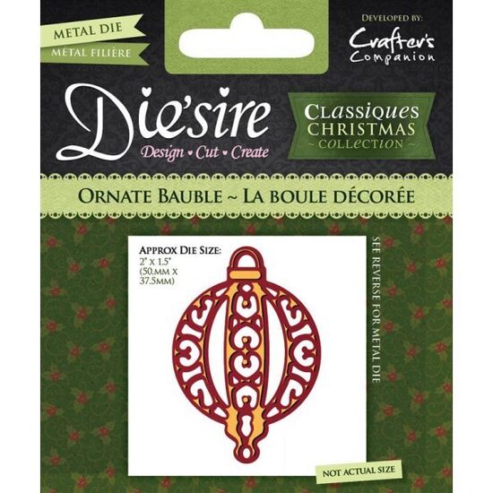 DS-CX-BAUOR Cutter metalic -Ornate Bauble-Crafters Companion