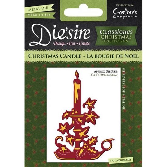 DS-CX-CAND Cutter metalic -Christmas Candle-Crafters Companion