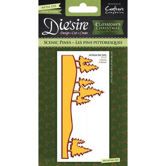 DS-CX-PINES Cutter Metalic-Scenic pines-Crafters Companion