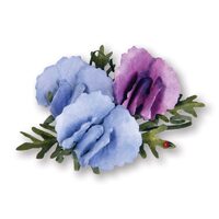 1 - 659665 Set 6 cuttere Thinlits - Flower, Sweet Pea - Sizzix