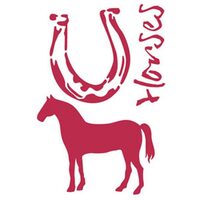 KSG255 - Sablon Stamperia - 21 x 29.7 - Horses