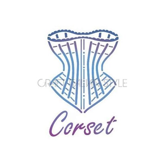 KSD165 - Sablon 20 x 15 cm Stamperia - Corset