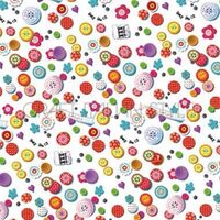 DFT220 - Servetel de orez 50 x 50, Stamperia, buttons