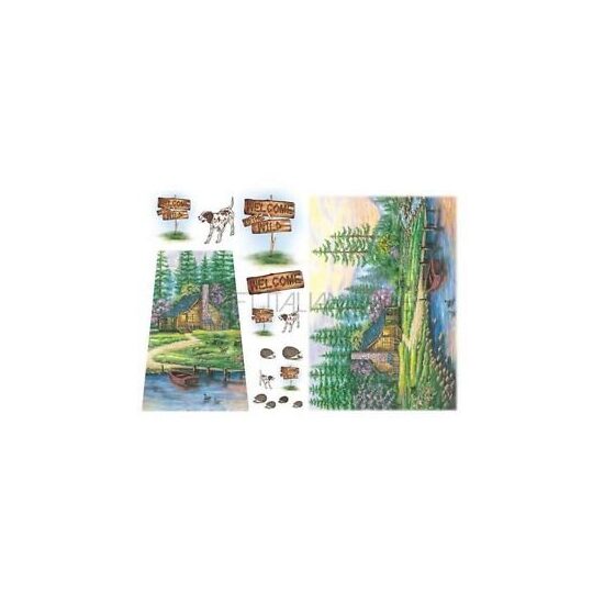 DFS072 - Hartie de orez Stamperia 48x33 cm - welcome landscape