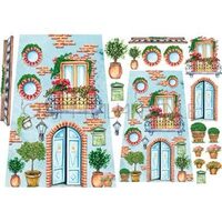 DFS004 - Hartie de orez Stamperia 48x33 cm - Door s House