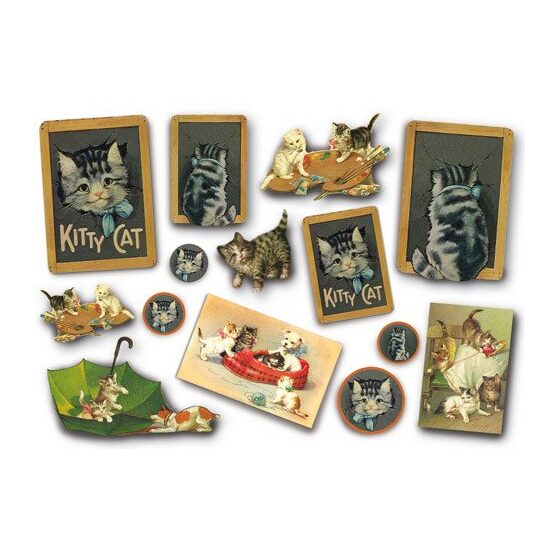 DFS154 - Hartie de orez Stamperia 48x33 cm - My Kitty Cat-DISC