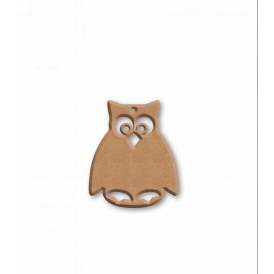 KF332 - Silueta lemn MDF - Bufnita - 6.2 x 7.6 cm - Stamperia