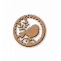 KF340 - Silueta lemn MDF - Cerc pasare - 10 cm - Stamperia