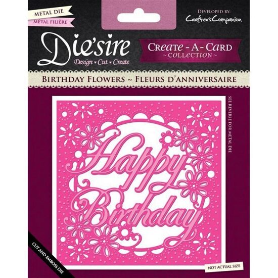 DS-CAD-BDFLOW - Cutter Birthday Flowers - Crafters Companion