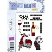 CT-MAL2 Set 11 stampile cauciuc - Camden Town Male 2 - Crafters Companion