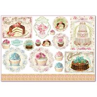 DFS313 - Hartie de orez Stamperia 48x33 cm - sweet time