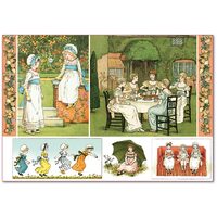 DFS324 - Hartie de orez Stamperia 48x33 cm - garden party