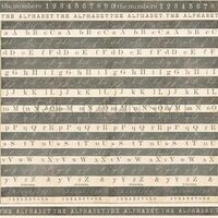 DFT264 - Servetel de orez, 50x50cm, Stamperia - alphabet