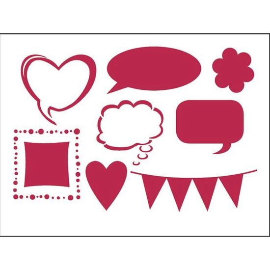 KSD246 - Sablon 20x15cm - Stamperia - comic tags