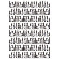 FLSG/ST105 - Fetru printat 50 x 70 cm - Stamperia - manechini alb negru
