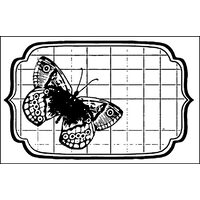 WTKCC05 - Stampila High Definition - 7x11cm - Tag with buterfly - Stamperia