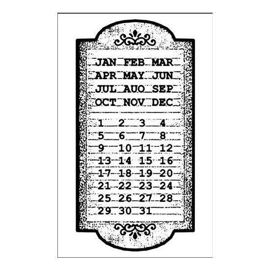 WTKCC10 - Stampila High Definition - 7x11cm - Calendar - Stamperia