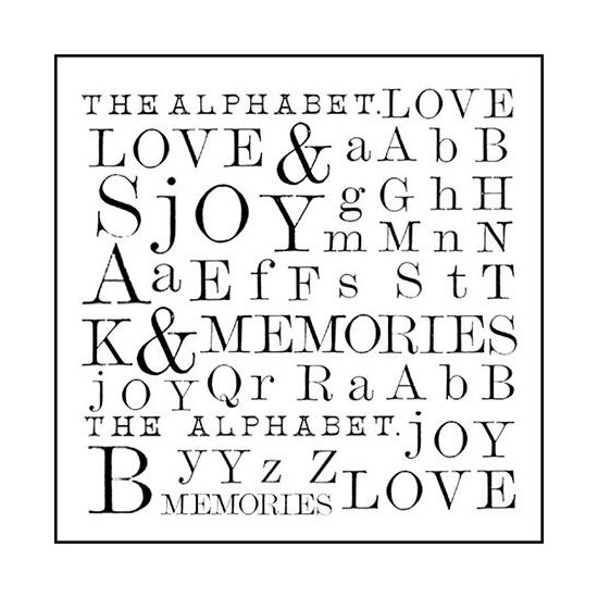 WTKCC14 - Stampila High Definition - 10x10cm - Words - Stamperia