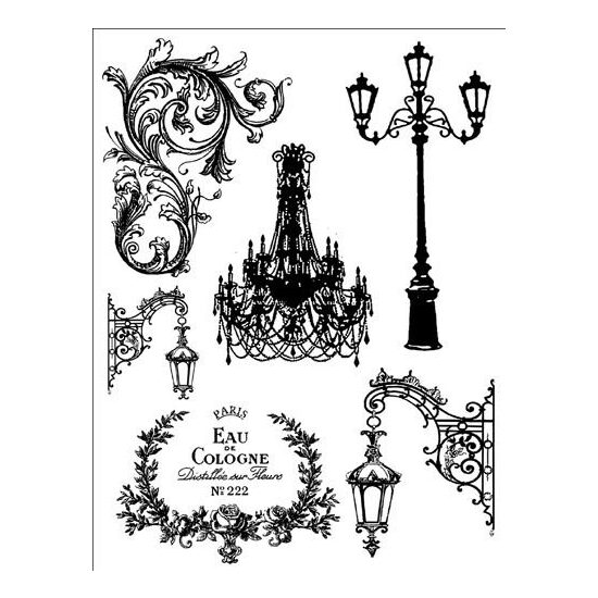 WTKCC18 - Stampila High Definition - 14x18cm - Lamp post - Stamperia