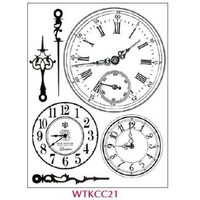 WTKCC21 - Stampila High Definition - 14x18cm - Clocks - Stamperia