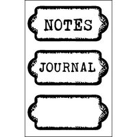 WTK147 - Stampila silicon 7x11 cm - Journal tag - Stamperia