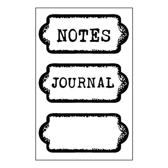 WTK147 - Stampila silicon 7x11 cm - Journal tag - Stamperia