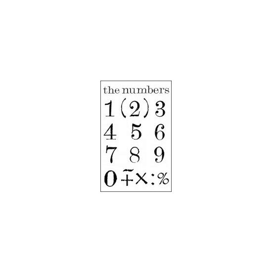 WTK148 - Stampila silicon 7x11 cm - Numbers - Stamperia