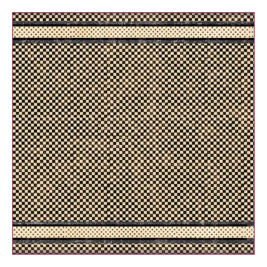 DFT279 - Servetel de orez 50x50cm - Stamperia - farm black and white