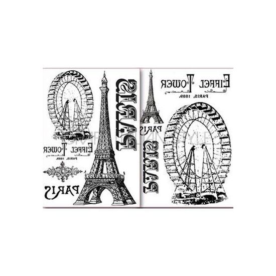 DFTR039 - Hartie transfer A4 - 2 buc/set - Tour Eiffel - Stamperia