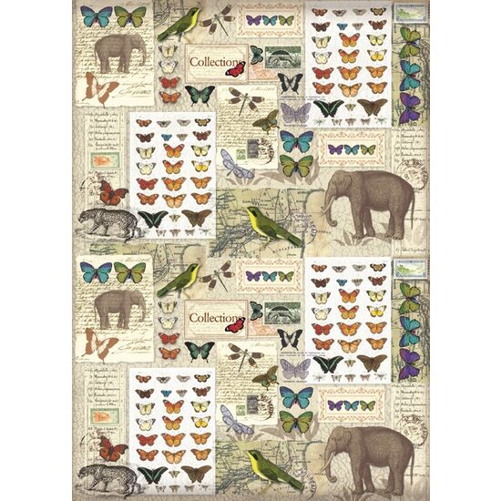 FLSG/ST30 - Fetru printat 50 x 70 cm - Stamperia - elephants