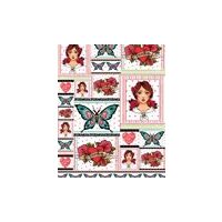 FLSG/ST49 - Fetru printat 50 x 70 cm - Stamperia - Passion