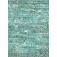 FLSG/ST74 - Fetru printat 50 x 70 cm - Stamperia - Versailles words
