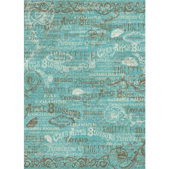 FLSG/ST74 - Fetru printat 50 x 70 cm - Stamperia - Versailles words