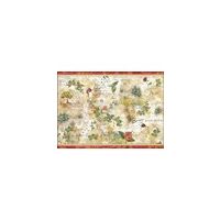 FLSG/ST59 - Fetru printat 50 x 70 cm - Stamperia - flowers and poems