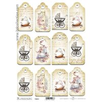 TAG014-Hartie scrapbooking -Etichete - A4, 250g - ITD
