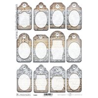 TAG-021-Hartie scrapbooking -Etichete - A4, 250g - ITD