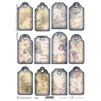 TAG027-Hartie scrapbooking -Etichete - A4, 250g - ITD