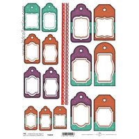 TAG029-Hartie scrapbooking -Etichete - A4, 250g - ITD