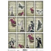 TAG-046 - Hartie scrapbooking - Etichete - A4, 250g - ITD